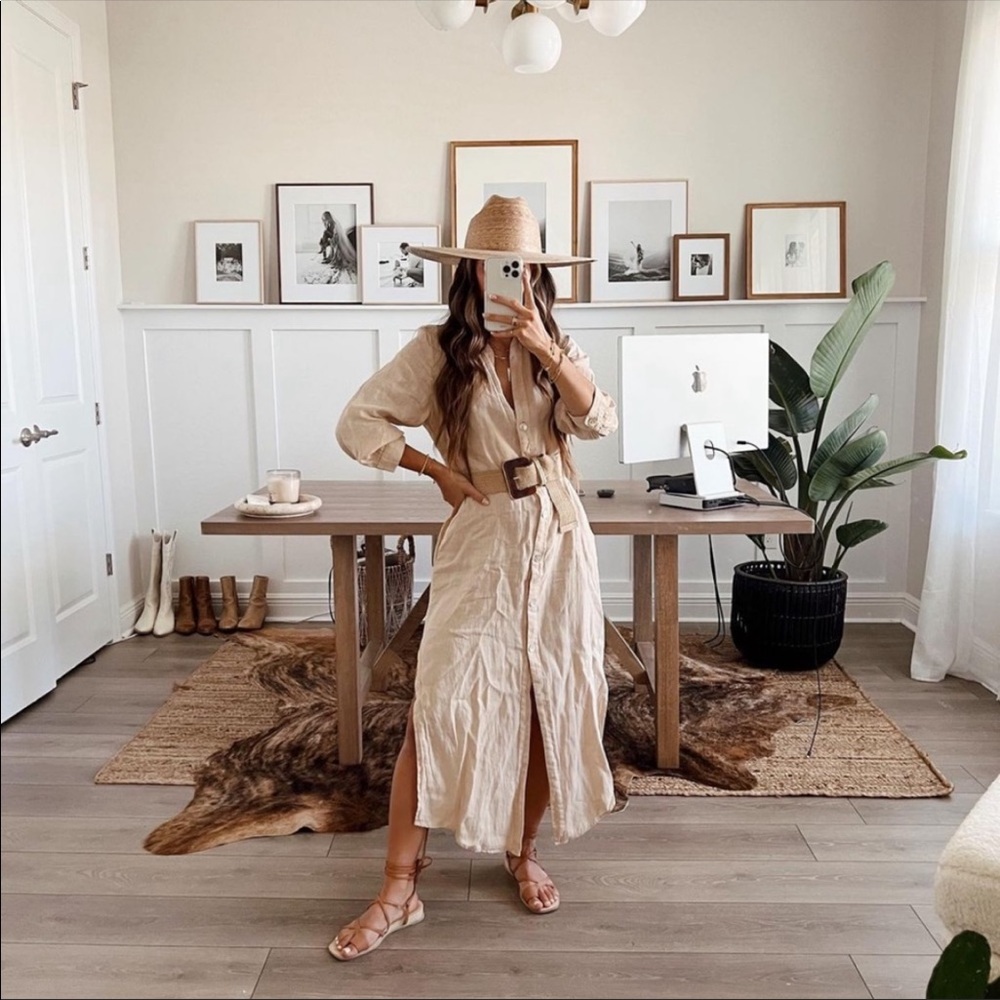 ZARA LINEN TUNIC DRESS 🔥